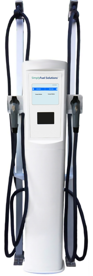 Level 2 EV charger with retractable cables option