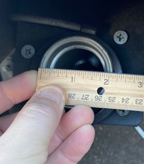 How to measure the filler neck for the Ring Antenna